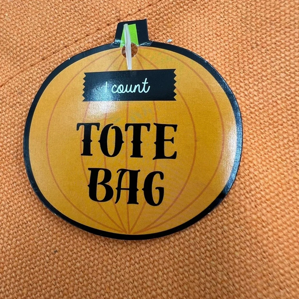 Made For Retail Pumpkin Tote Bag Kids OS Orange New Halloween Jack-O-Lantern